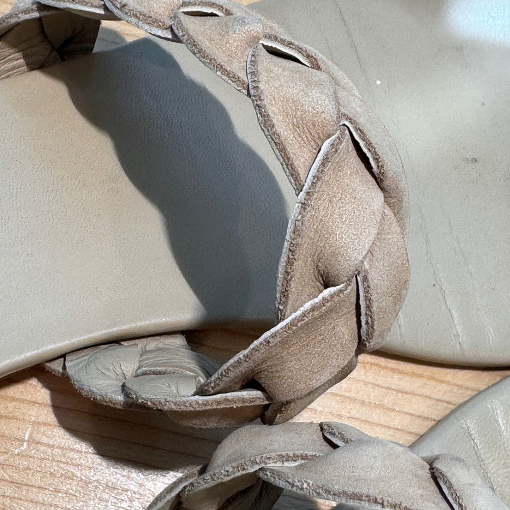 Jenni Kayne Braided Leather Strap Sandals Tan Women 41 10 EUC - Picture 10 of 14
